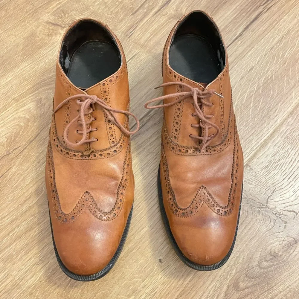 Cole Haan Men's Williams Wingtip Oxford British Tan Style C12210 Size 10